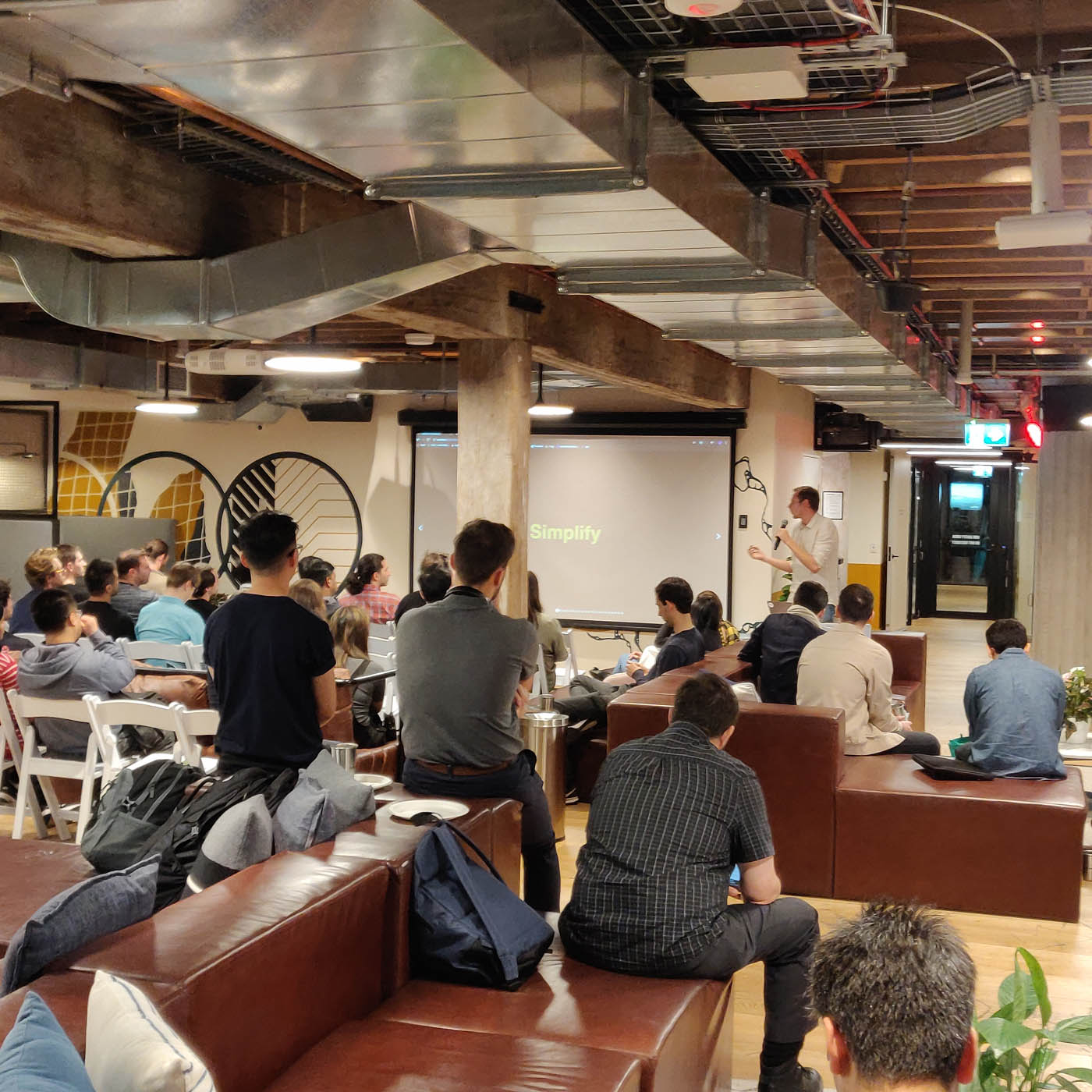 Giving a talk about tile servers at Node Sydney