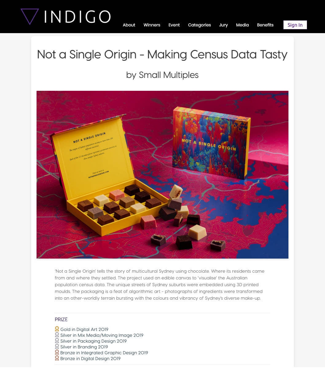 Indigo website screenshot