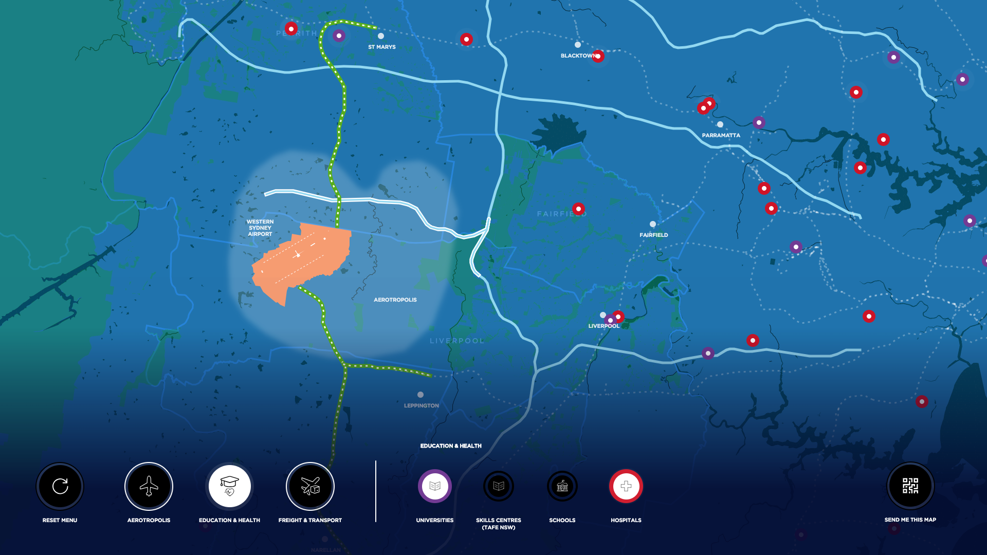 Aerotroplis touchscreen